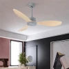 White Grey Quiet Remote 48 Inch Fancy Modern Ceiling Fan Without Light