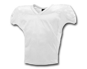 white practice American football training jerseys