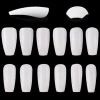 Wholesale 600 pcs ABS acrylic Nails Clear False Nails Artificial Fingernails Full Cover extension Nail Tips