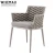 Import Wholesale all weather outdoor furniture aluminium bistro cafe garden chair outdoor rope dining chair restaurant outdoor chair from China