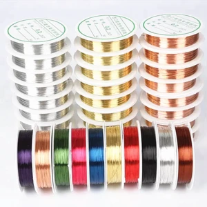 Wholesale Beading Wire For Jewelry 18Gauge to 28Gauge Beading Copper Wire DIY Jewelry Material