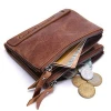 Wholesale bifold crazy horse leather mens wallet with coin pocket
