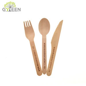 Wholesale Biodegradable Wooden Disposable Tableware