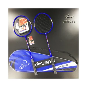 Wholesale cheap white light badminton rackets junior badminton racket with high quality