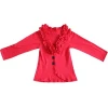 Wholesale Children Boutique Clothing Cotton Toddler Cardigan Baby Girls Ruffle Jacket