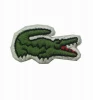 Wholesale China make high quality custom embroidery badges crocodile embroidery patch