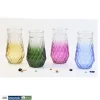 Wholesale color glass vase for decoration cheap glass bottle decoration with color printing