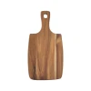 Wholesale Custom Acacia wood cutting board Wooden chopping board with handle easy to carry with hole
