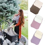 Wholesale custom Baby acrylic warm knitted swaddle sleeping bag