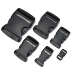 Wholesale Custom Black Belt Adjustable Plastic Buckle For Bags