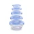 Import Wholesale Custom Logo Microwavable Glass Food Mixing Bowl Set salad bowls with Color Simple lid from China