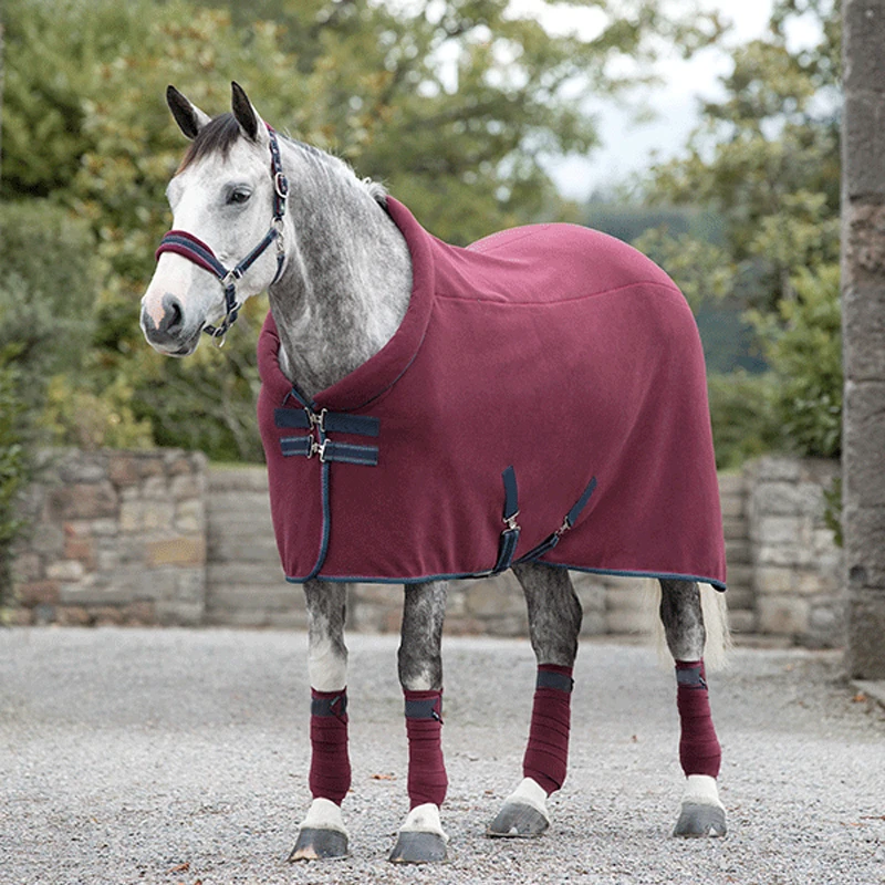 Wholesale Equestrian Warm fleece Rugs Breathable Stable Fleece Horse Rug Horse Equipment  Custom