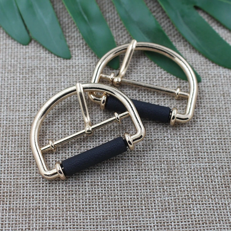 wholesale fashion new design metal alloy d-ring pin buckles for belt, decorative belt buckles