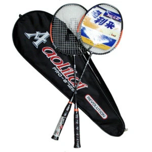 Wholesale High Quality Cheap Iron  Badminton Racket Set Price with shuttlecocks For playing