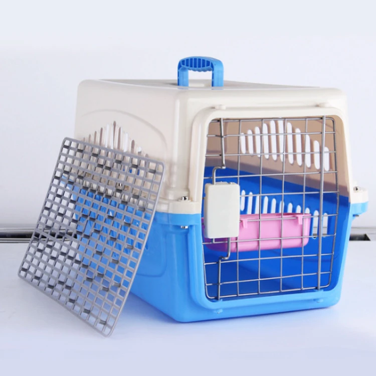 Wholesale High Quality Luxury Plastic Cute Square Carry Dog Pet Cage Air Carriers Supplier