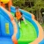 Import Wholesale Inflatable Fabric Inflatable Water Slide And Climbing Wall With Blower For Sale from China