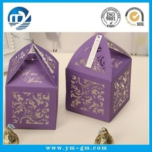 Wholesale laser cut candy paper box for packaging