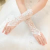 Wholesale new high-end hand-stitched diamond fingerless lace bridal wedding accessories
