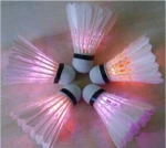 Wholesale Outdoor Duck Leather Flashing Lighted Led Badminton Shuttlecock