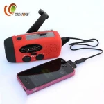 Wholesale products portable waterproof solar radio with led flashlight