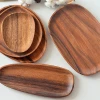 Wholesale Round Organic Wood Plate Oval Serving Wood Dish Plate