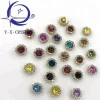 Wholesale Round Shape Sun Flower With Colorful Rhinestone For Garment Accessories