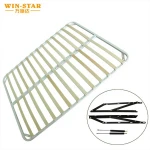 Wholesale slats wooden metal bed frame with gas lift