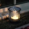 Wholesale unique design glass storm candle lantern for home decorations