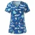Wholesales cartoon printed women scrubs uniforms with two waist side pockets