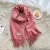 Import Winter Warm Long Pure Color Shawl Women Winter 100% Cashmere Scarf With Tassel from China