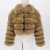 Import Winter Warm Soft Thick faux Fox Fur Coat Ladies Long Sleeve Fur Jacket Hooded Short Style Real Fur short jacket Coat Women from China