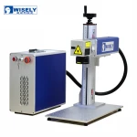 Wisely 20W Fiber Laser Marking Machine for Metal watches / ceramic / auto parts / buckles