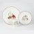 With Christmas Design,7.5 Inch Xmas Plate for Festival,porcelain Plate Eco Friendly Ceramic with Xmas Logo Printing Plate Dish