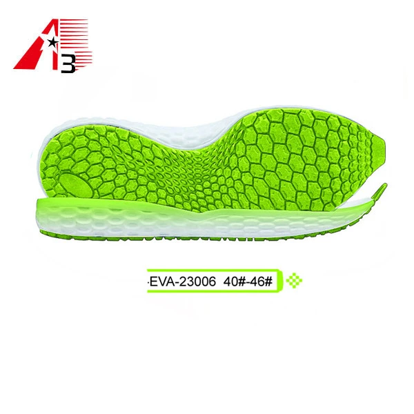 woman size EVA and rubber running shoes soles