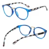 Women Reading glasses spring hinge round colorful frame in stock eyeglasses