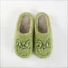 Womens Indoor-Outdoor Cartoon Pictures Coral Fleece Slippers Closed Toe TPR Plush Fall Winter Spring Warm Thermal Slippers