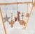 Wooden Baby Play Gym With Crochet Animal Toy Eco-friendly Deer and Bear Baby Play Gym