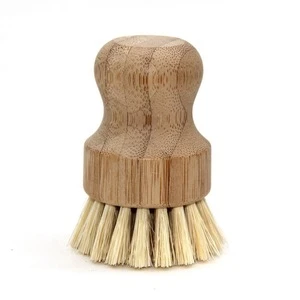 Wooden bamboo dish kitchen cleaning brush