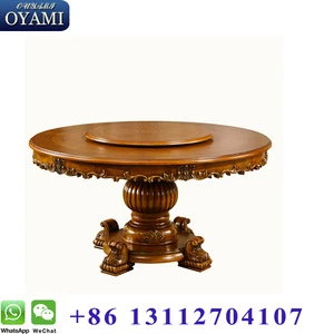 Wooden dining room table chair set