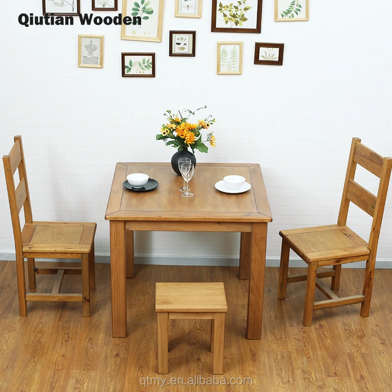 wooden dining table sets solid wood square tables dining room furniture Natural wood Japanese style