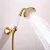 Import X9612BS Model Luxury Swan Shape Gold Color Plated Brass Material Exposed Wall Mounted of Artistic Bath Shower Faucet from China