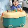 XingYou  Lovely Large storage box with lid Children toy storage box pulley kid storage box
