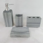 Yeeho Bath Accessories Natural Stone Bath Accessories Marble Bathroom Set