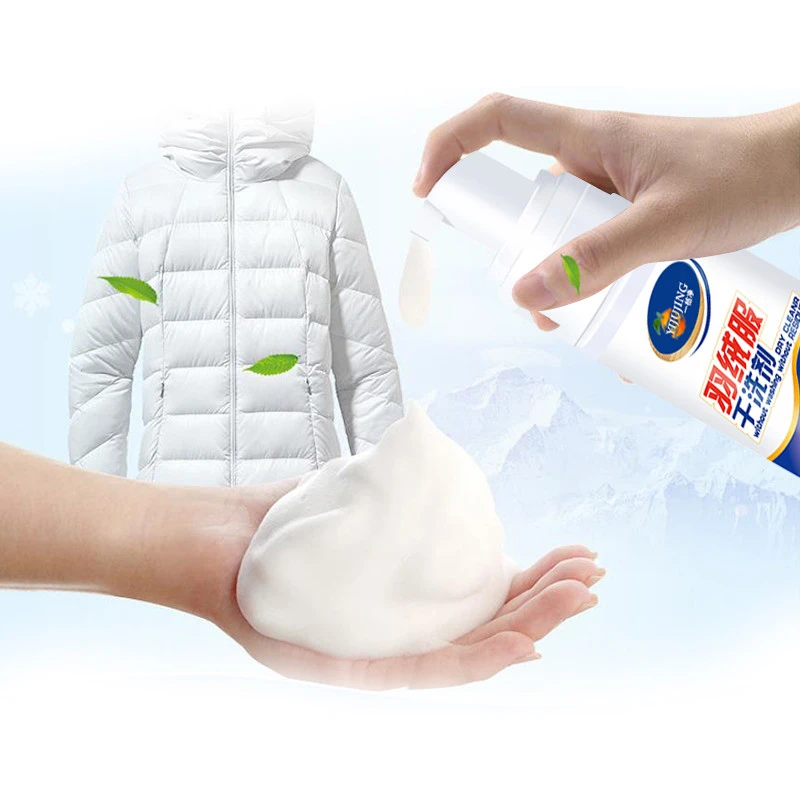 Yijujing OEM Convenient feather Down jacket coat dry cleaner foam cleaning spray