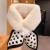 Import Yiwu luxury women stylish white scarf winter knitted collar neck warmer fox long real rex rabbit fur scarves scarf with fur trim from China