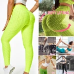Yoga Wear Gym Fitness High Waisted Workout Leggings with Pocket Short Sport Pants Women