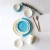 Zogift  wholesale price dinnerware sets porcelain custom gole rim dinner plate ceramic tableware