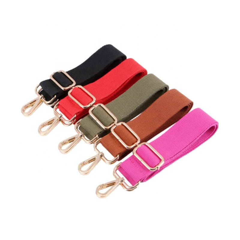ZONESIN Solid Cotton Fabric Purse Handle Belt Adjustable Bag Shoulder Straps For Handbags