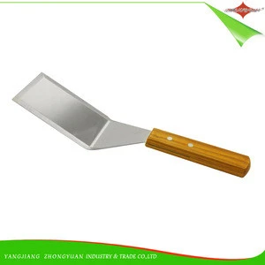 ZY-F1520 Good quality Stainless Steel Blade BBQ Wood Grip Baking Cake Pie Pizza Shovel