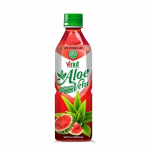 Made in Viet Nam 16.5 Fl Oz  Aloe Vera Juice Drink With Watermelon Collagen